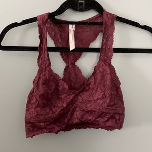 Free People Purple Racerback Bralette